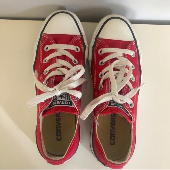 Unisex Converse All Star Low Sneaker Red - Picture 3 of 7